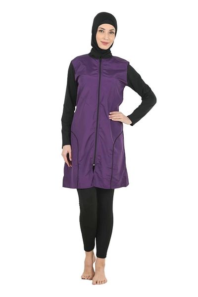 buHillco Fantasy Women's Full Covered Parachute Fabric Hijab Swimsuit