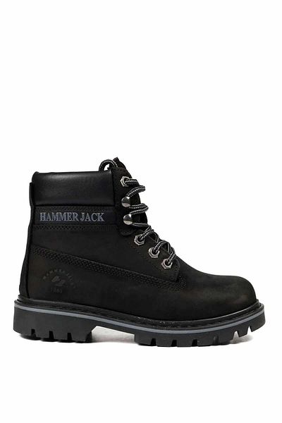 Hammer Jack Мъжки ботуши Hammerjack 102 16600-mblack - Обувки от естествена кожа и набук