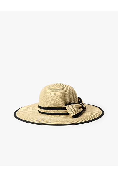 Koton Сламена шапка - филцова лента и детайл с панделка
