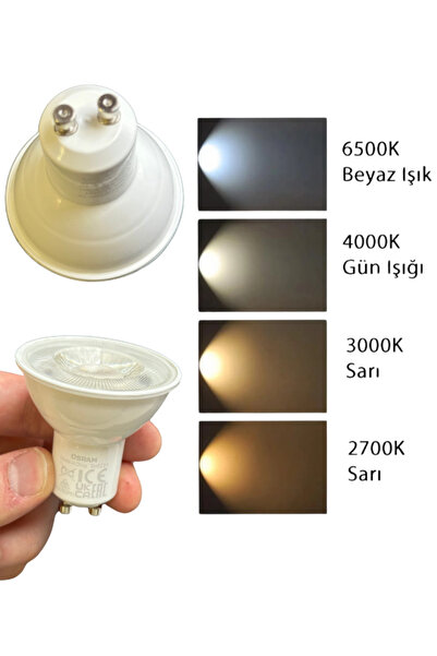 Osram 6.9W (80W) 2700K (Sarı Işık) GU10 Duylu Led Spot Ampul