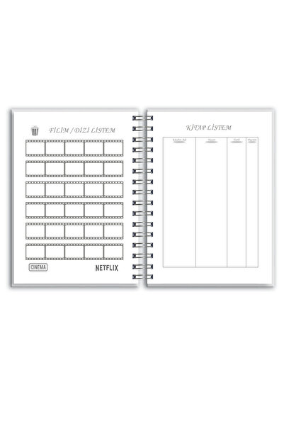 cabuk baskı A5 Timeless Planner Agenda Blue Floral Agenda Sticker with gift