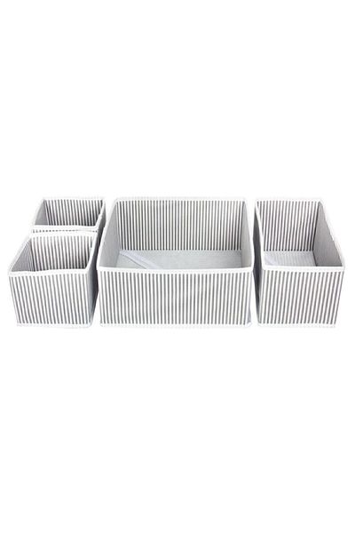 Pikas 4-Piece Drawer Organizer In-Cabinet Drawer Organizer Drawer Organizer