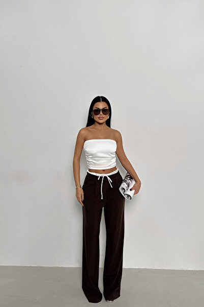 Eyyo Καφέ παντελόνι Alexa ATE-2010