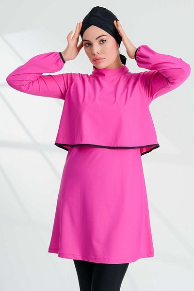 REMSA Sena Fuchsia - Lycra Full Covered Hijab Swimsuit 2238