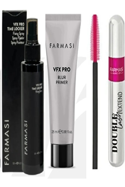 Farmasi Double Lash Extend Çift Etkili Maskara - Vfx Pro Makyaj Bazı 25ml - Makyaj Sabitleyici 115ml