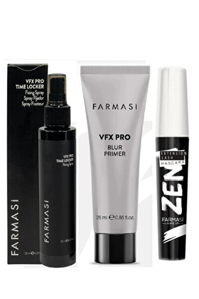 Farmasi Zen Maskara 8 ml +  Makyaj Sabitleyici 115 Ml +   Vfx Pro Makyaj Bazı...