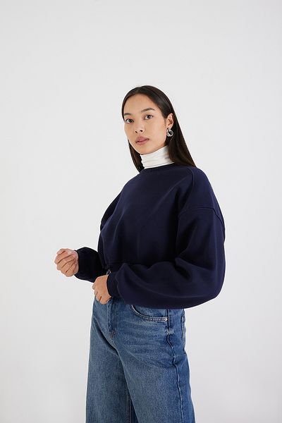 Addax Φούτερ Crew Neck Raised - S3812-w1