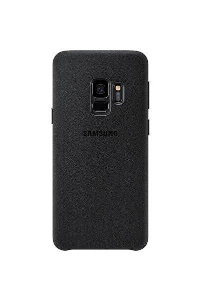 Samsung Galaxy S9 Ile Uyumlu Alcantara Kılıf Siyah Ef-xg960abegww