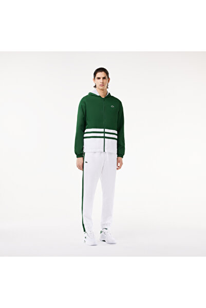 Lacoste Erkek Regular Fit Uzun Kollu Renk Bloklu Yeşil Eşofman Takımı