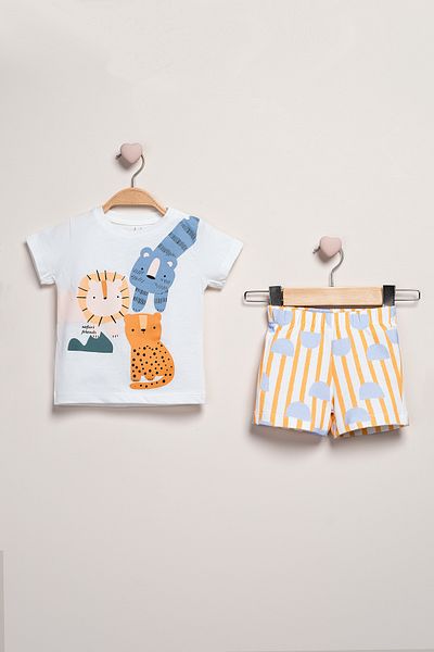 Baby Fou Double Suit with Shorts