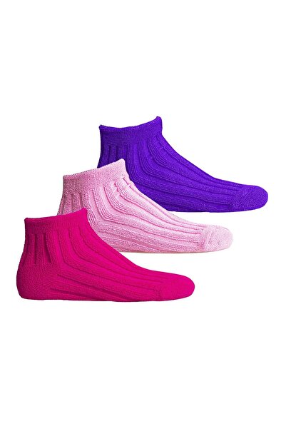 U&ME Set de 3 șosete de dormit pentru femei 36-40 fucsia-roz-violet