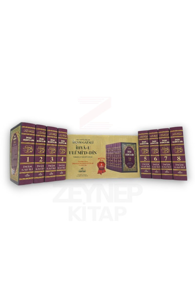 Ravza Yayınları İhyau Ulumiddin Tahkikli Ve Tahriçli Tercüme (SEMPATİK BOY, 8 CİLT, KUTULU)