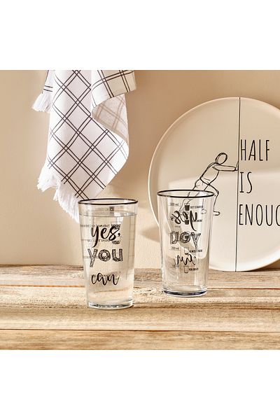Bella Maison Fit Black Soft Drink Cup - Pack of 2 (570 Cc)
