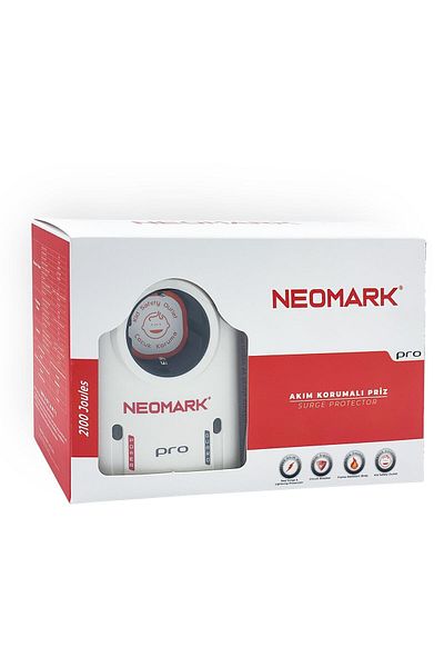 NEOMARK مقبس مفرد محمي بالتيار بحد أقصى 250 فولت