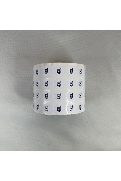 Bukle İplik 4xl Beden Yapışkanlı Etiket - Sticker ( 5000 Adet )