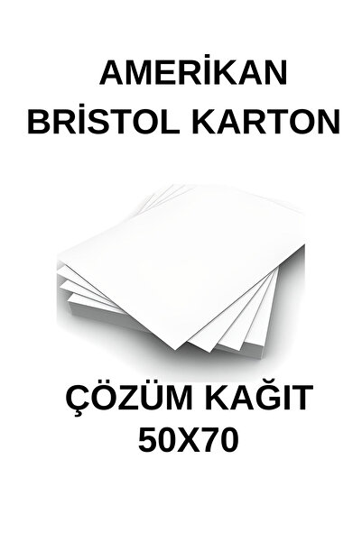 Genel Markalar Amerikan Bristol Karton 50X70 Cm 210 gr - 10 Adet