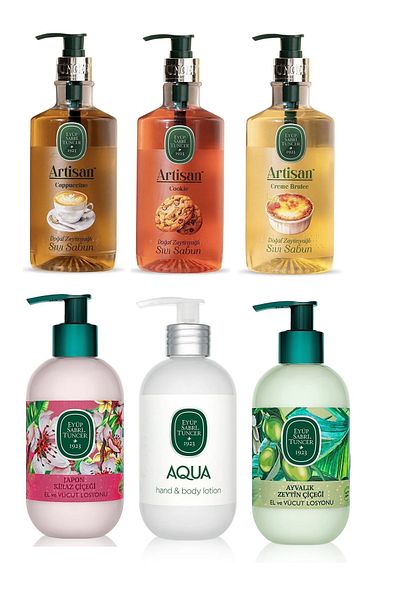 Eyüp Sabri Tuncer Hand & Body Care Series22(Sivisabun 600ml X 3, Lotion 280Mlx3)