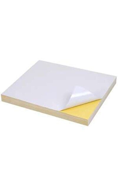 Genel Markalar Adestor 25 Adet Yapışkanlı Etiket Parlak Kuşe A4 Ebat