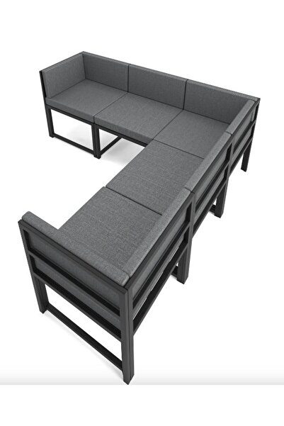 Home 5 KİŞİLİK BALKON BAHÇE MUTFAK KÖŞE KOLTUK GRİ
