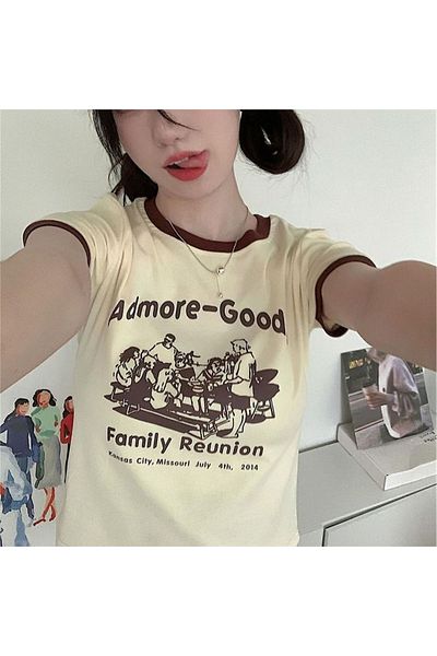 Köstebek Ecru Admore-Goode Family Reunion με κοντό μανίκι