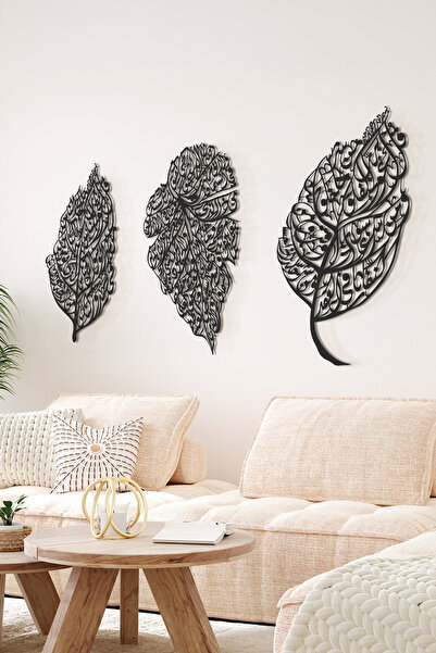 Wall Art İstanbul Ayetel Kürsi, Felak ve Nas Suresi Metal Duvar Tablo Seti (Y...