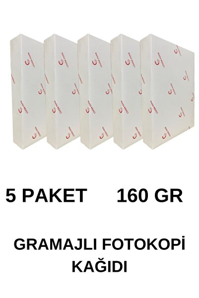ÇÖZÜM KAĞIT Gramajlı Fotokopi Kağıdı A4 160 Gr 5 Paket 1250 Yaprak