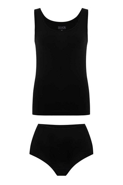 DOSXX Mj Bamboo Elastane Lycra - 1St Quality Women's Underwear Set: Dowry Athlete Panties, High Waist Slip