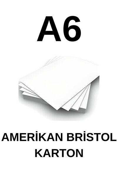 ÇÖZÜM KAĞIT Amerikan Bristol Karton A6 300 gr - 400 Adet 10.5 ?x 14.8 cm