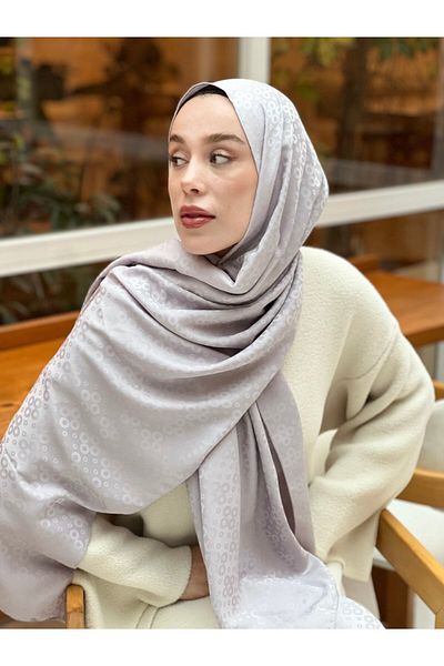 Modakaşmir Silky Jacquard Series Bubble Pattern Shawl