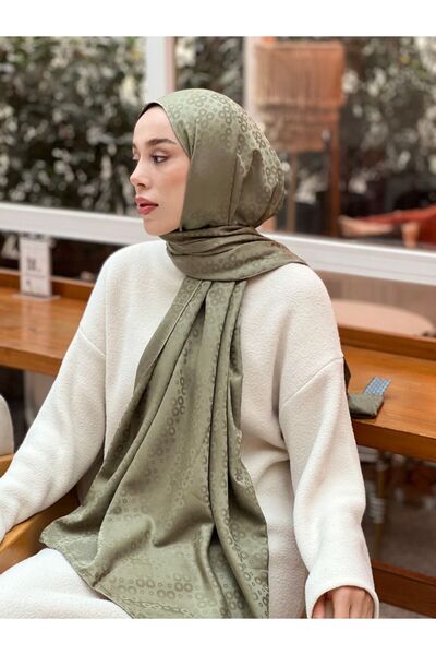 Modakaşmir Silky Jacquard Series Bubble Pattern Shawl