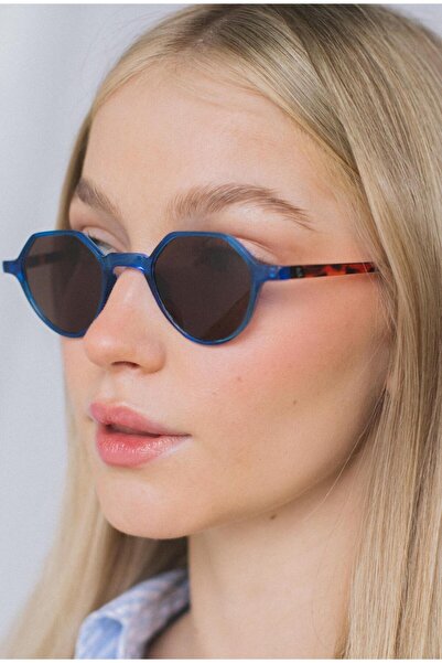 Bilge Karga Paula Blue Leopard Brown Güneş Gözlüğü