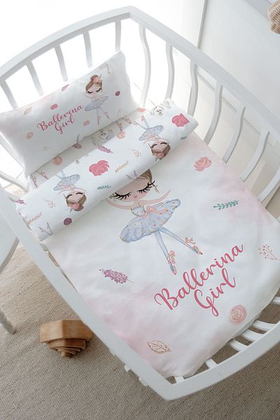 Tuğba Kuğu Iconic Series Park Bed Duvet Cover Set - White Tutu Ballerina (80X120)