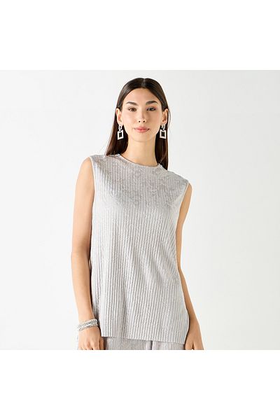 Iconic Textured Sleeveless Top