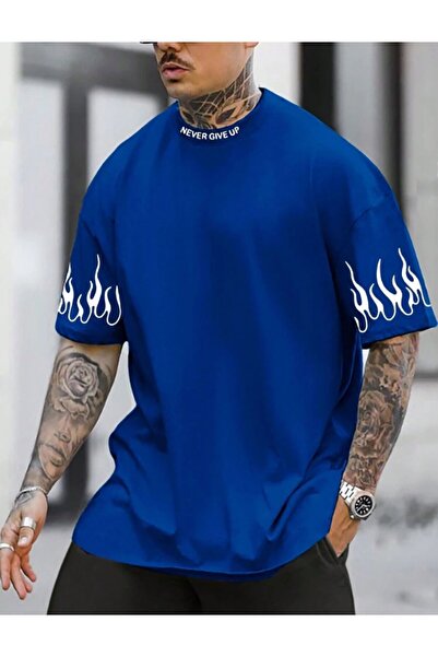 caddekombin Tricou Saks Basic Comfort din bumbac pieptănat cu detaliu cu flac...