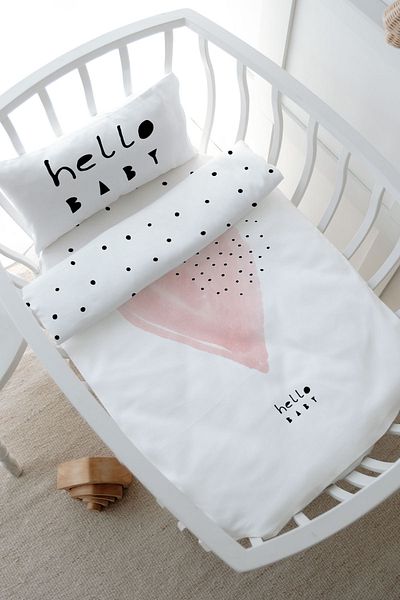 Tuğba Kuğu Pink Romantic Heart Park Bed Duvet Cover Set - Pure Baby Series (80X120)