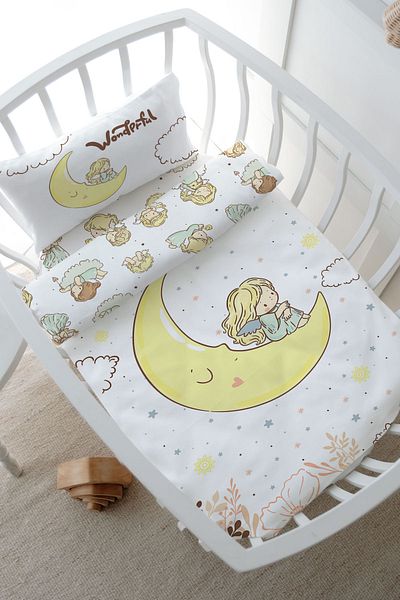 Tuğba Kuğu Mother's Side Crib Duvet Cover Set (60X100) - Iconic Series - Dream Big