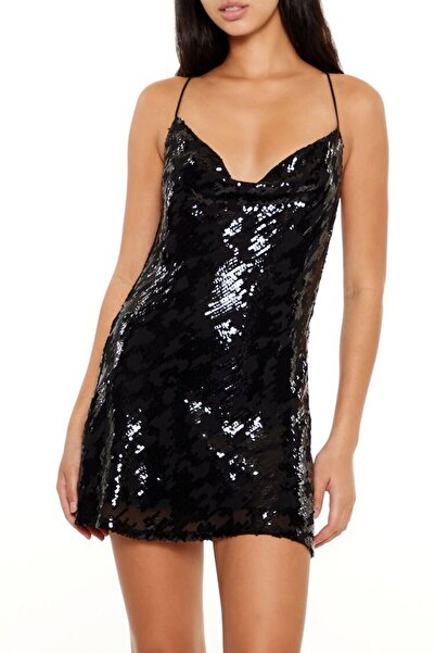 Forever 21 Pullu Çapraz Mini Elbise