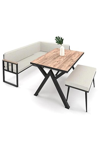 Home MASALI MUTFAK KÖŞE KOLTUK TAKIMI PUFLU BEJ