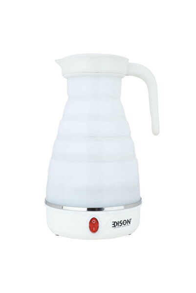 Edison Safari Electric Kettle Silicone White 550W