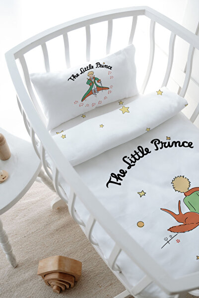 Tuğba Kuğu Park Yatak Nevresim Takımı (80x120) - Pure Baby Serisi - Tilki ve Küçük Prens