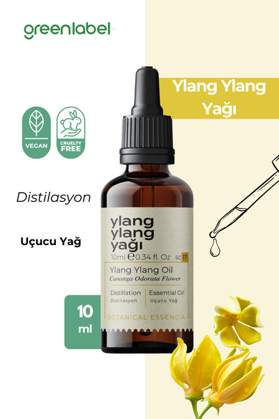 Greenlabel Ylang Ylang Yağı Dişil Enerji Arttırıcı Ve Frekans Yükseltici Esse...