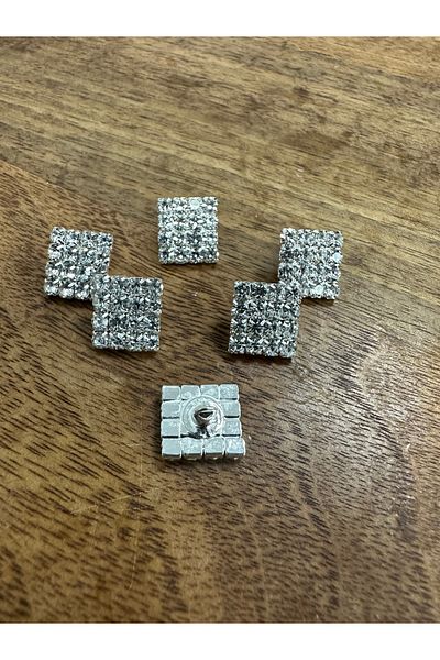 T.T Polnet Button Square Stone Button