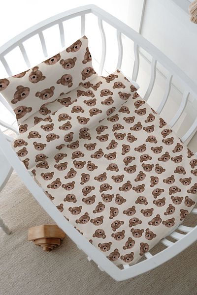 Tuğba Kuğu Park Bed Duvet Cover (80X120) - Iconic Series - Tiny Bear