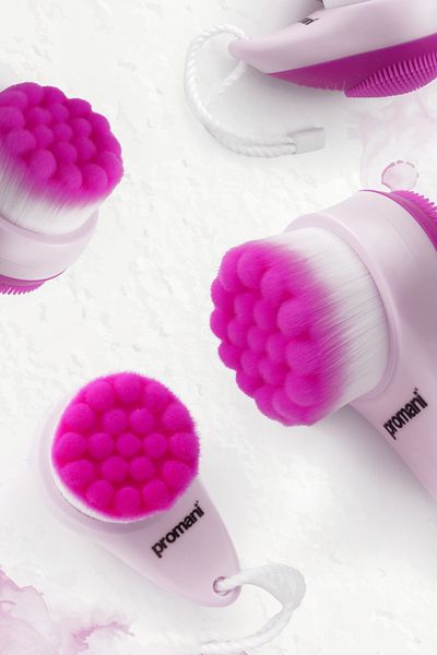 Promani Promani Double Sided Face Cleaning/Massage Brush