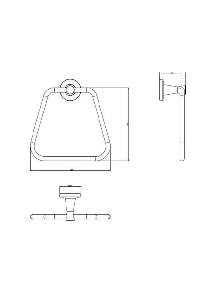 Eca Serel Purity Ring Towel Holder 140113005