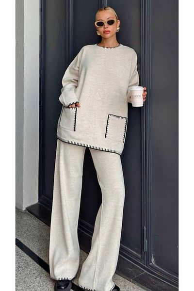 By Nilgün Akay Knitwear Set for Women - Lower and Upper Set