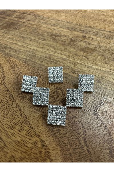 T.T Polnet Button Square Stone Button