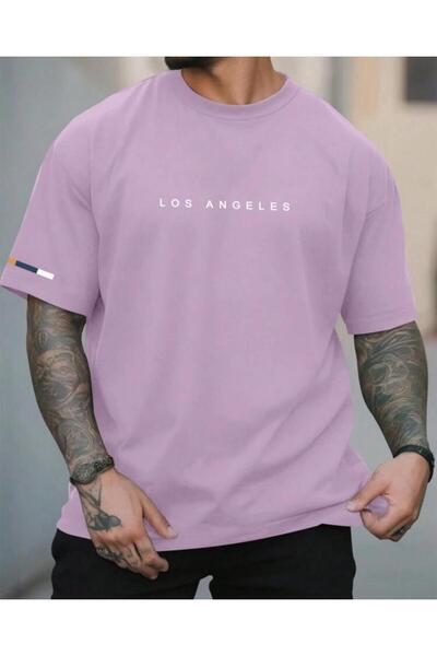 caddekombin Μπλουζάκι Losangeles 3 με στάμπα από βαμβακερό στρογγυλό λαιμό σε...