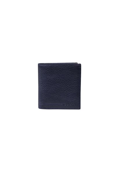 GUARD Navy Blue Multi-Compartment Mini Leather Men's Wallet