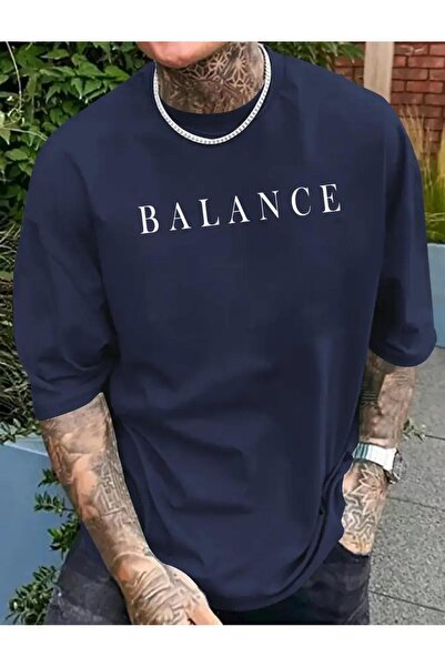 caddekombin Μπλουζάκι με στάμπα από βαμβακερό χτενισμένο βαμβάκι με στρογγυλή...